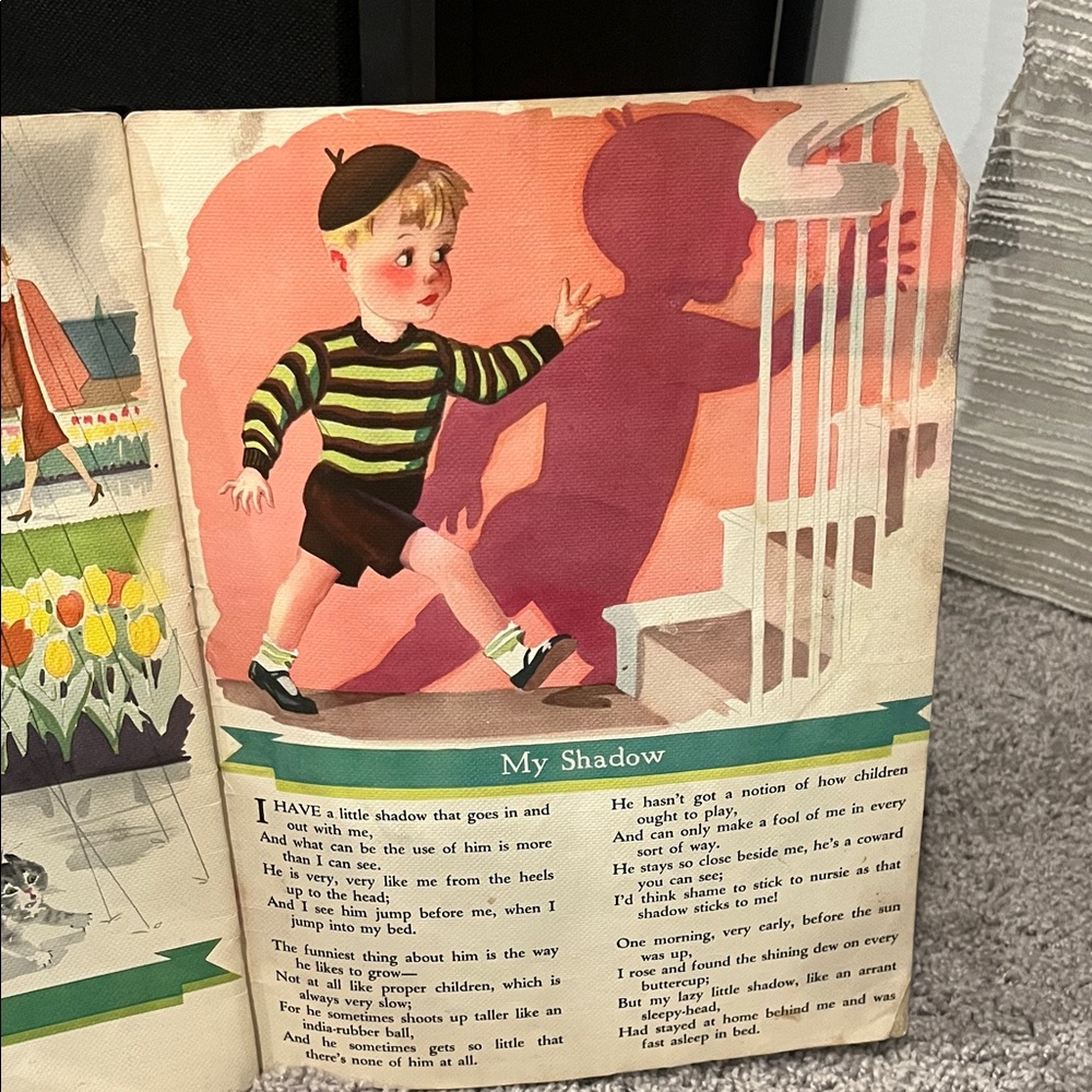 1941 Merrill Publishing Child's Garden of Verses Book by Robert Louis Stevenson - Picture 9 of 14